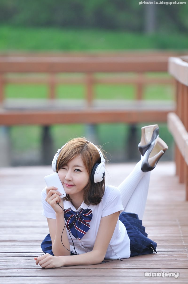 Choi Byul I Blue School Girl ~ Cute Girl Asian Girl Korean Girl Japanese Girl Chinese Girl