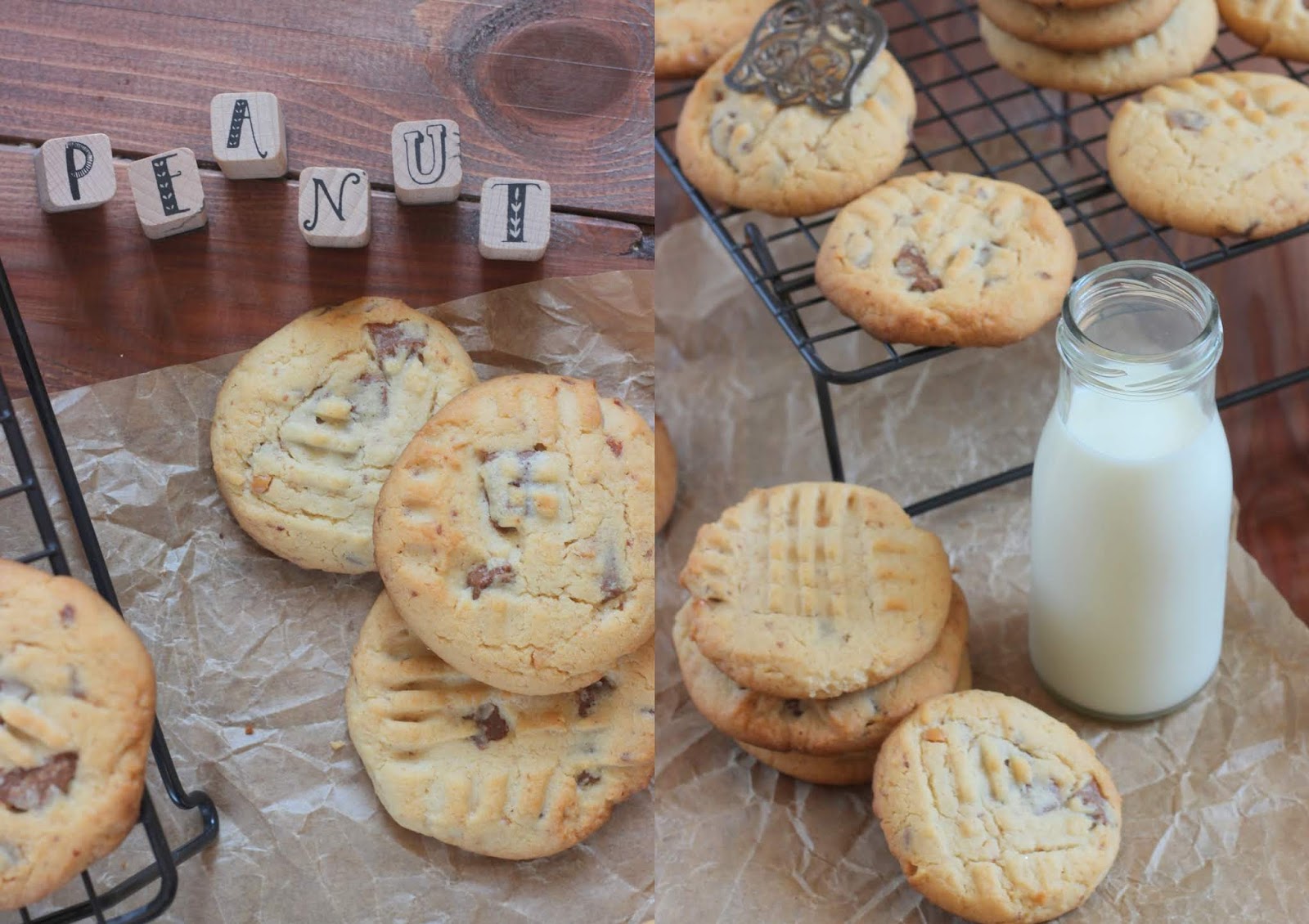 Erdnussbutter-Schokoladen-Cookies