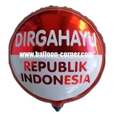 Balon Foil Bulat DIRGAHAYU REPUBLIK INDONESIA (2018) Balon Foil Bulat DIRGAHAYU REPUBLIK INDONESIA (2018)