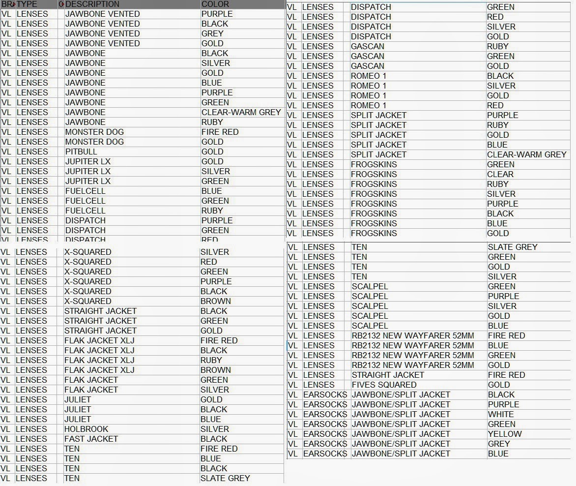 Sam's Oakley Collection from SG Singapore REPLACEMENT POLARIZED LENSES FOR OAKLEY SUNGLASSES