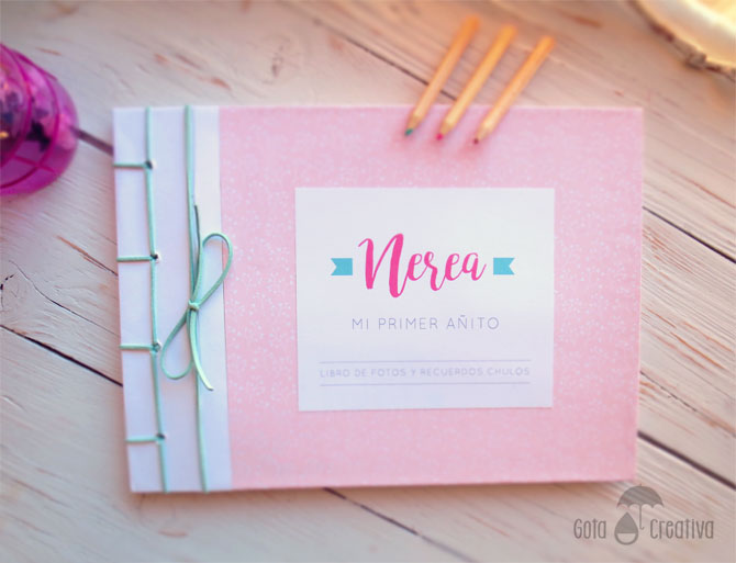 libro album personalizado primer año bebe Gota Creativa libro album personalizado primer año bebe Gota Creativa