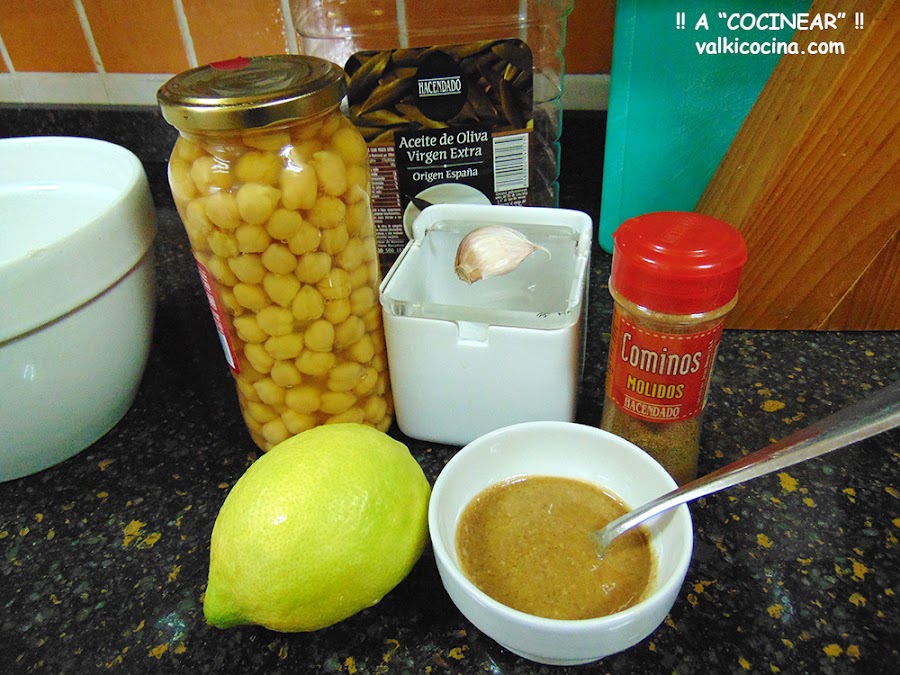 Hummus y tahini casero