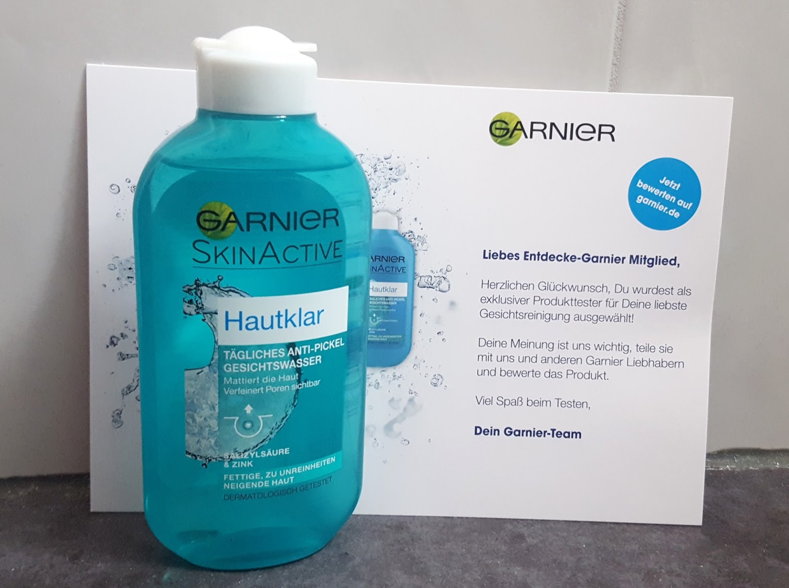 Muttis Produkttest Blog: Garnier SkinActive Hautklar Tägliches Anti-Pickel  Gesichtswasser