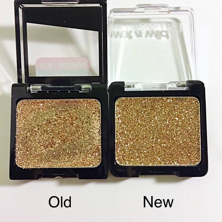 wet n wild coloricon Glitter Single old vs new Brass wet n wild coloricon Glitter Single old vs new Brass