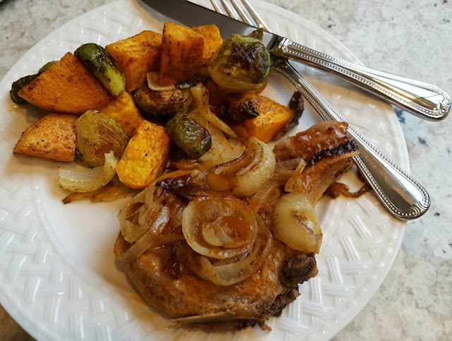 BBQ Pork Chops with Southwest Vegetables