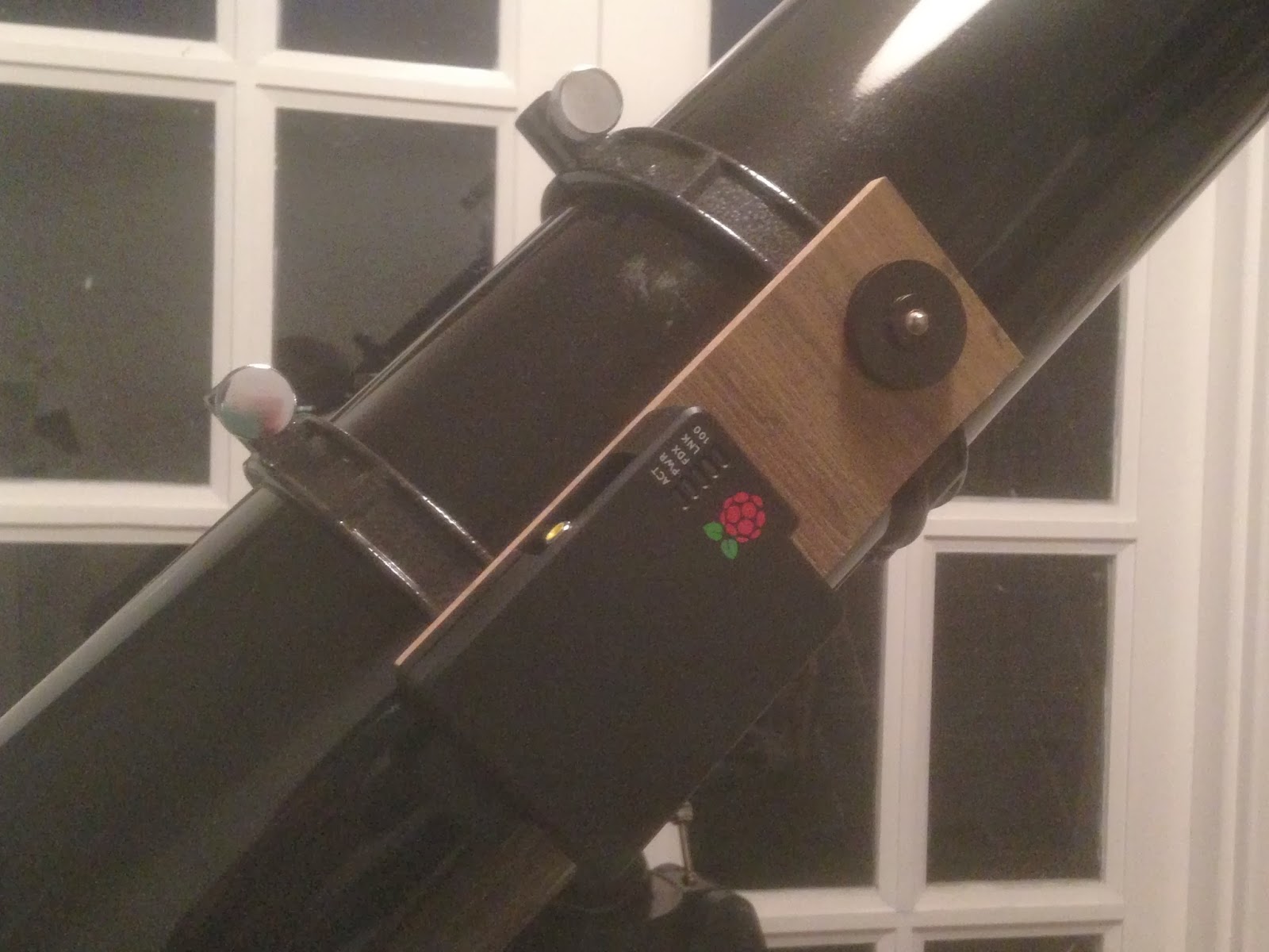 AstroBeano Instrumented Telescope with Raspberry Pi and orientation
