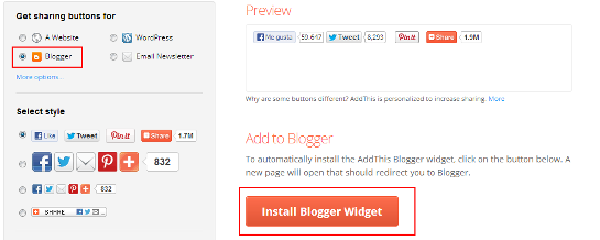 Addthis Install Blogger Widget