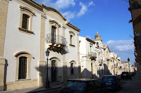 Via Porta della Terra, a typically elegant street in  Militello in Val di Catania