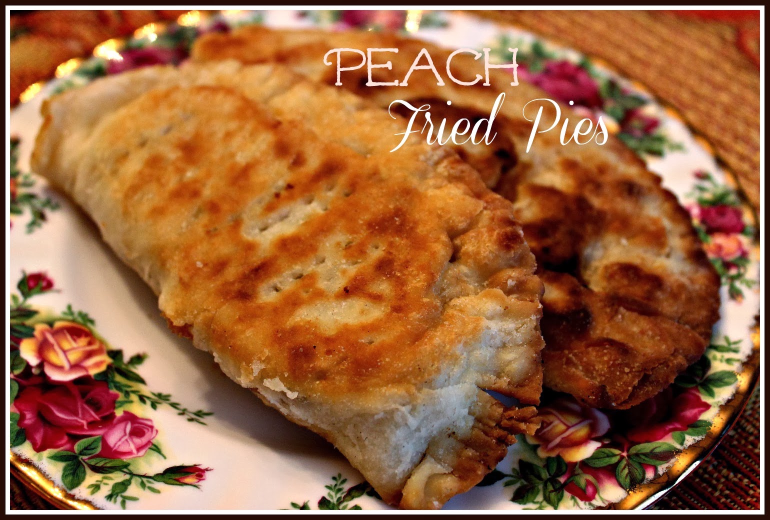Sweet Tea and Cornbread Peach Fried Pies!