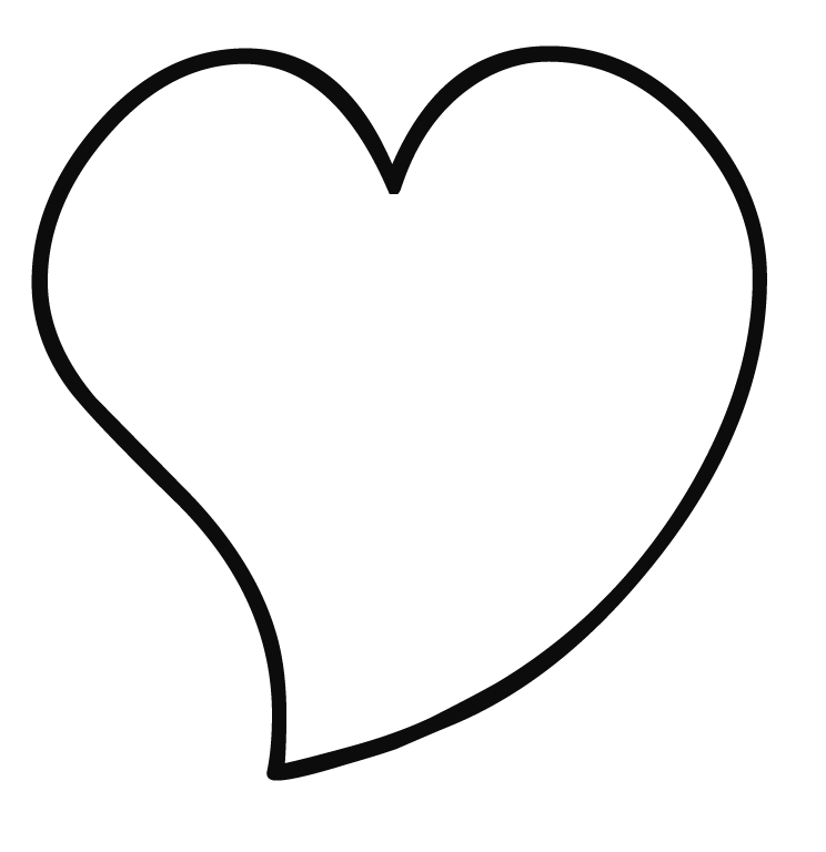 a coloring pages of a heart - photo #22
