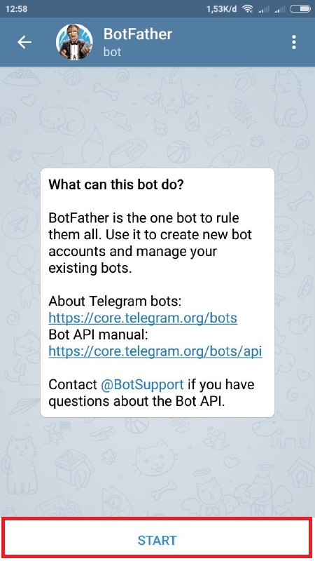 Telegram bot api error codes
