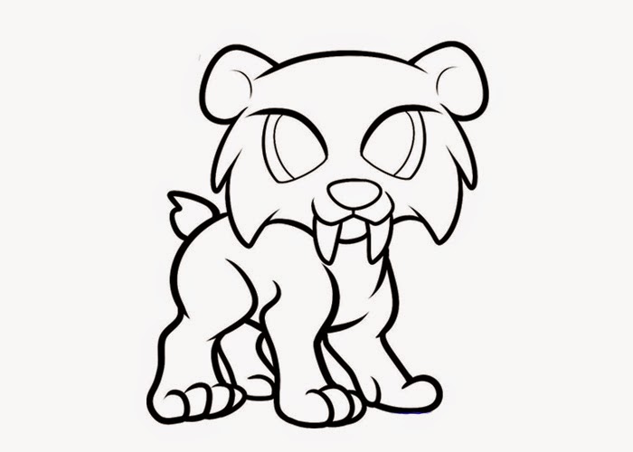 saber tooth coloring pages - photo #29