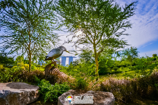 The beautiful landscape at Gardens By the Bay @ Singapore
