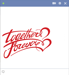 Together forever Facebook sticker