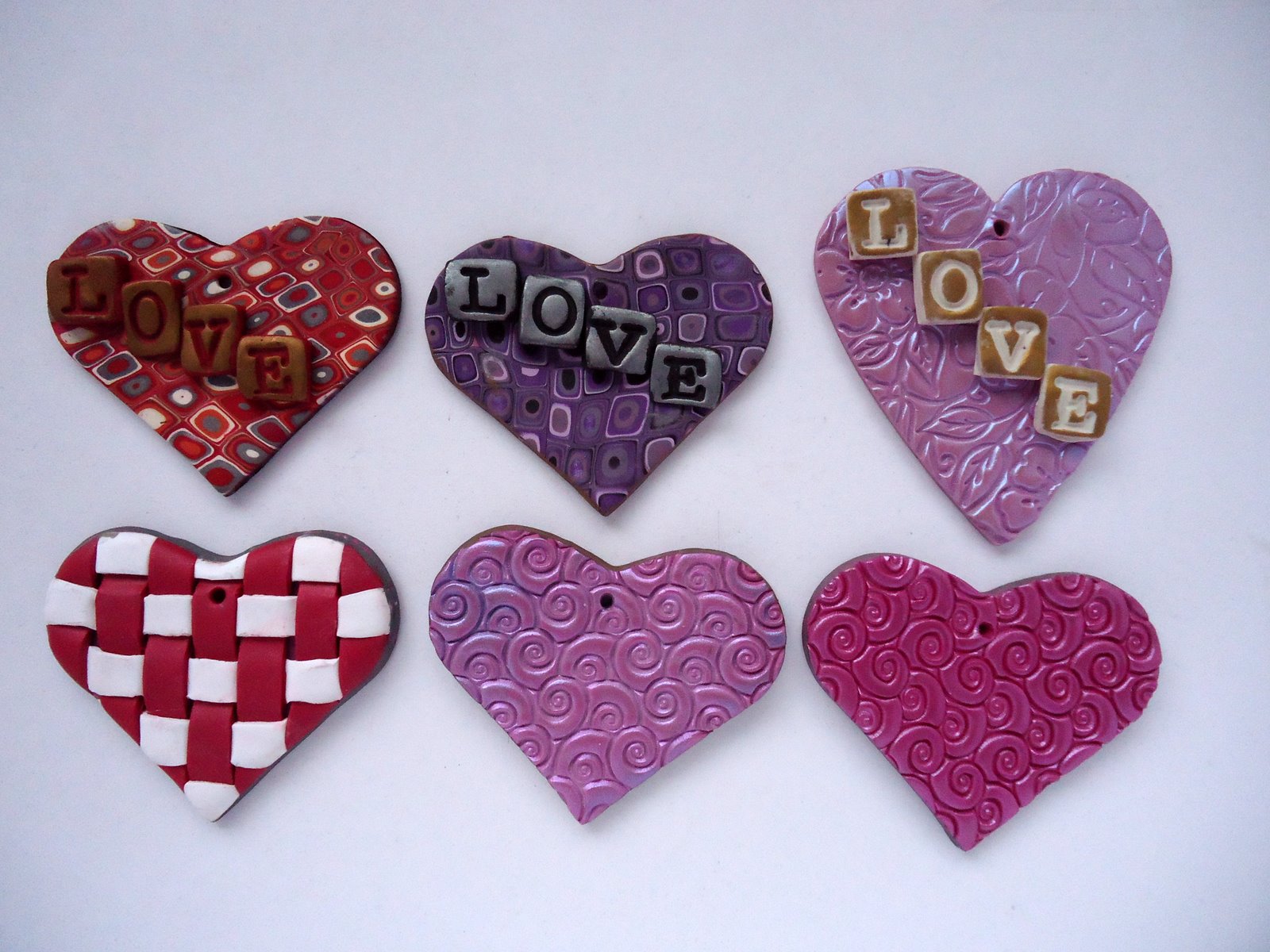Vanessa's Clay Adventures: Valentine Ornaments