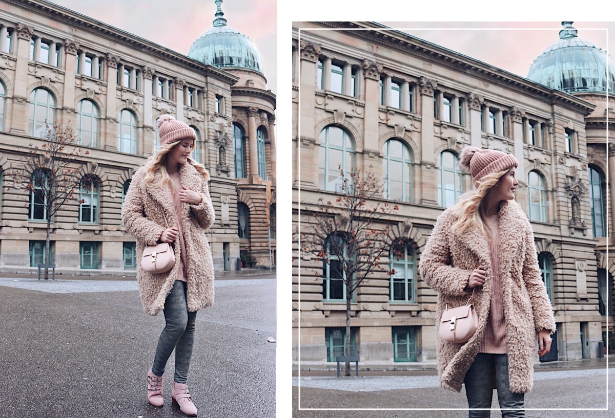 Fashion Outfit TheBlondeLion rose sweater checkered pants mister*lady girly inspiration rosa Stuttgart Blogger Fashionblogger Chloé Drew Fashion Outfit TheBlondeLion rose sweater checkered pants mister*lady girly inspiration rosa Stuttgart Blogger Fashionblogger Chloé Drew