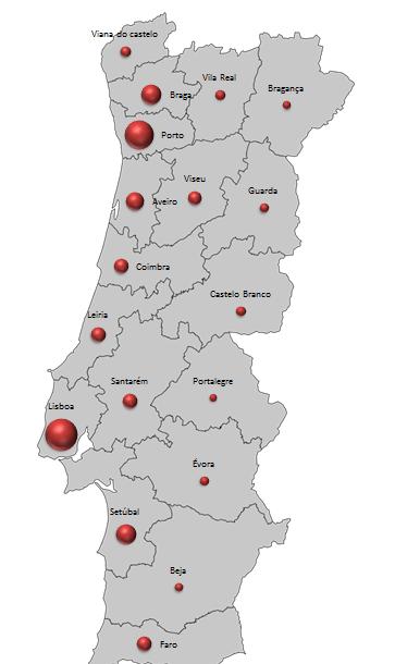 E-Dicas: Gráfico Bolhas em Excel com Mapa de Portugal - Parte I