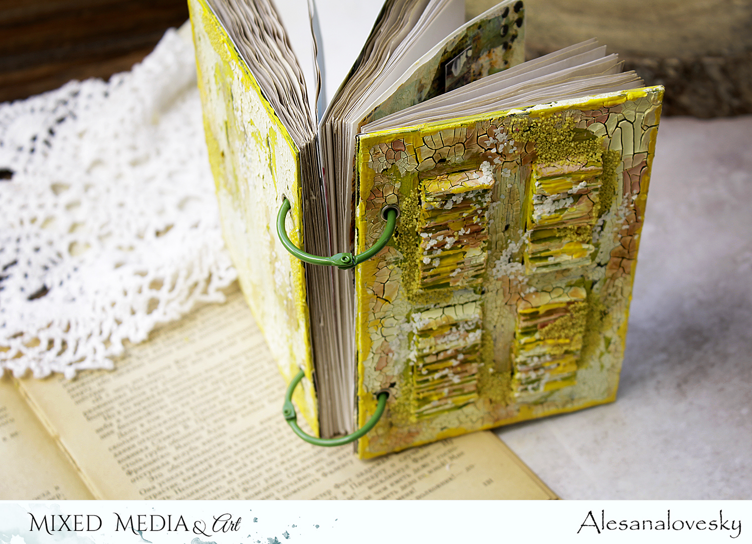 Mixed Media & Art June challenge. Notebook. Alesanalovesky