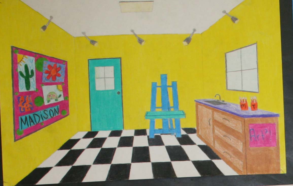 Mrs Macre S Art Class One Point Perspective Drawing