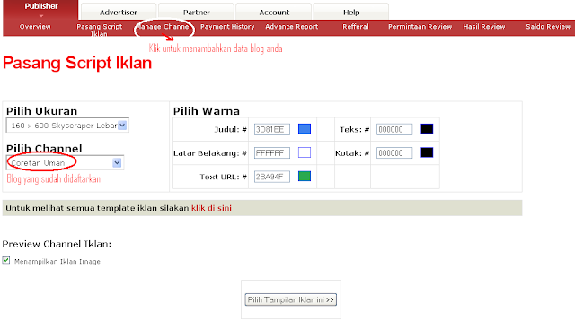 Cara Pasang Script iklan adsensecamp di blogspot/blogger