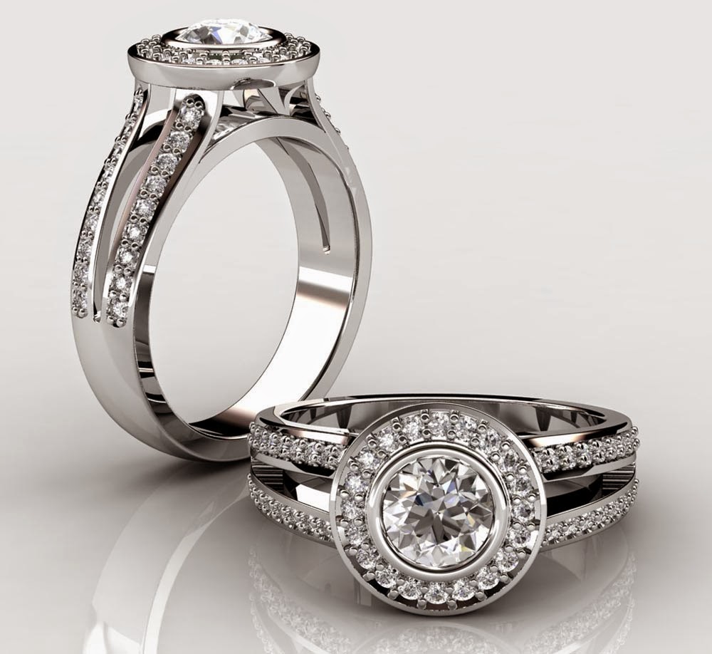 Expensive Silver Diamond Wedding Ring Sets for His and Hers