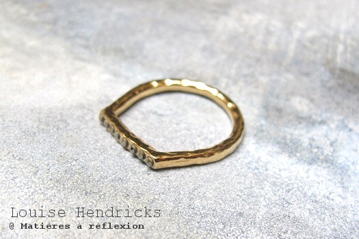 Bague Marcassite doré Louise Hendricks