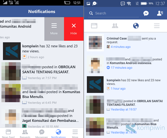 notifikasi facebook