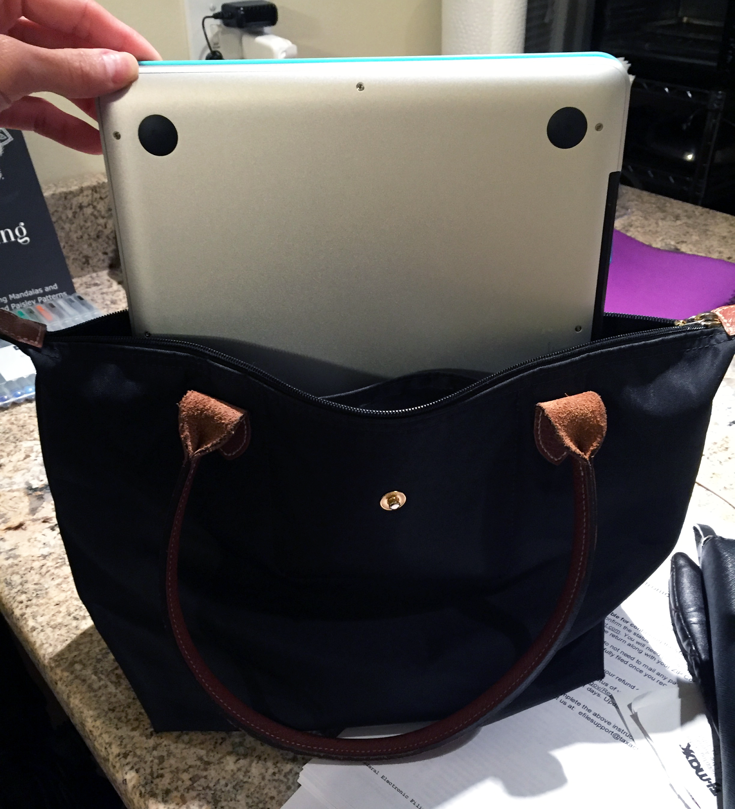 longchamp laptop bag