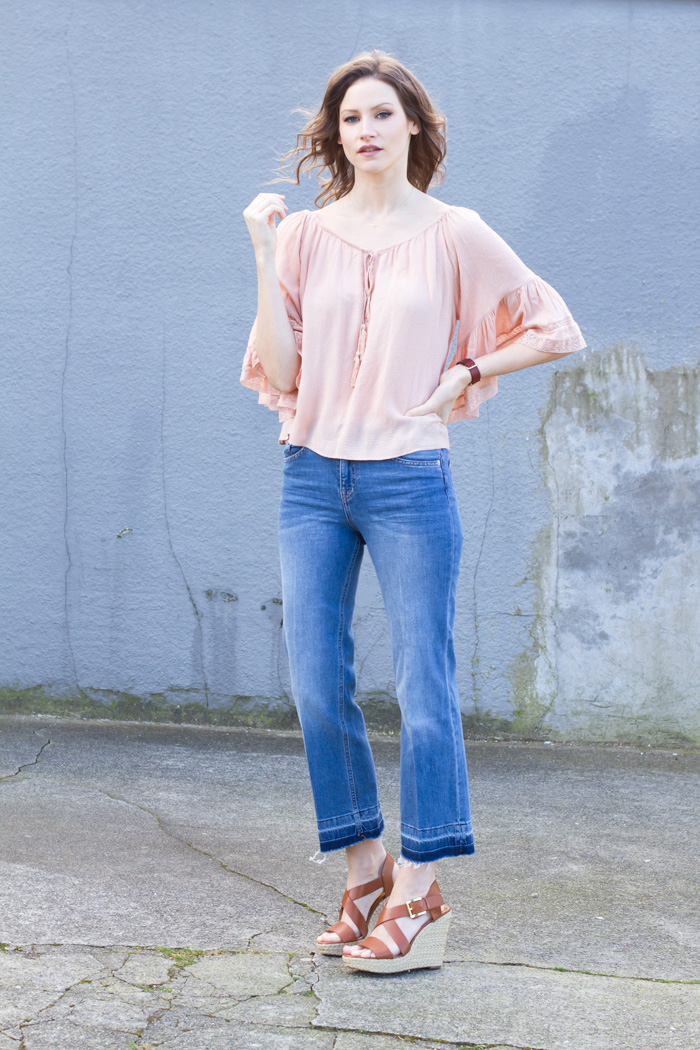 Styling My Life Fashion Blog -- Cropped Flared Jeans