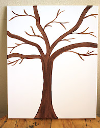 tree button craft canvas bare buttons painted painting crafts trunk easy simple paint paintings fall heart basic solid shape