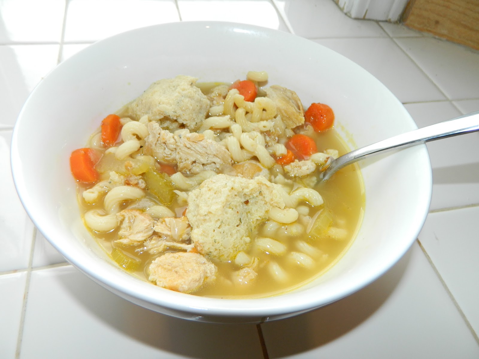 Sublimely Domestic Chicken Soup with Matzo Balls