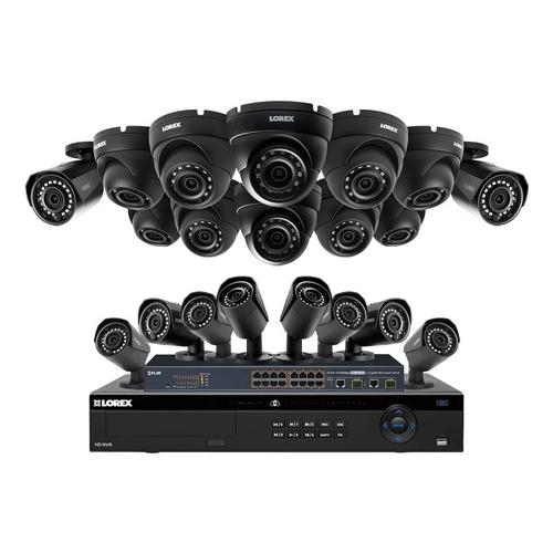 Lorex, HDIP321010DW 32-Channel NVR Security System with 20 2K Color Night Vision IP Cameras