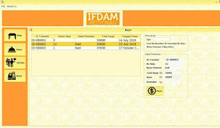 Tutorial Java : Aplikasi Reservasi Menu Pada Restoran Dekstop Java