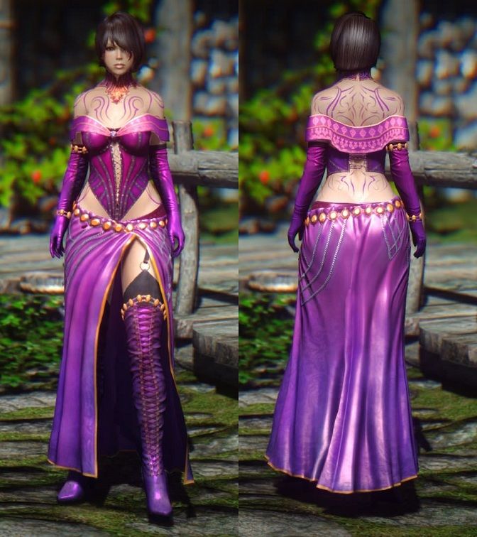Liliana Outfit from Magic The Gathering [CBBE] Eskyrim