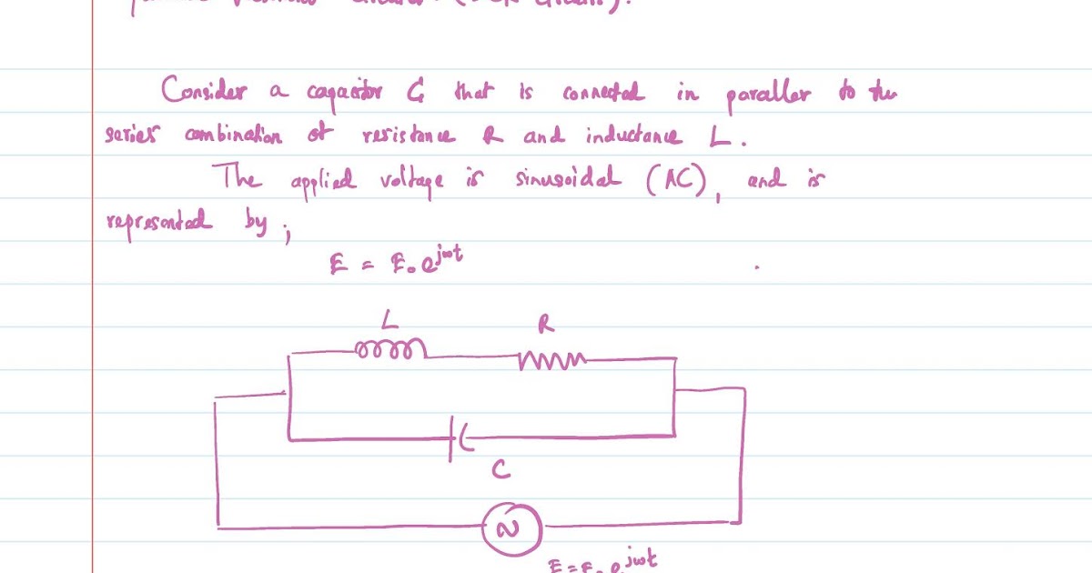Lecture Notes in Physics : Parallel resonant circuits - LCR Circuits