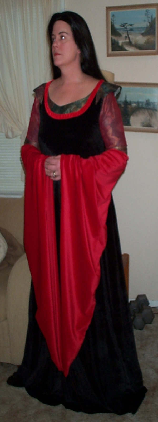 Arwen's Blood Red Gown by Donna