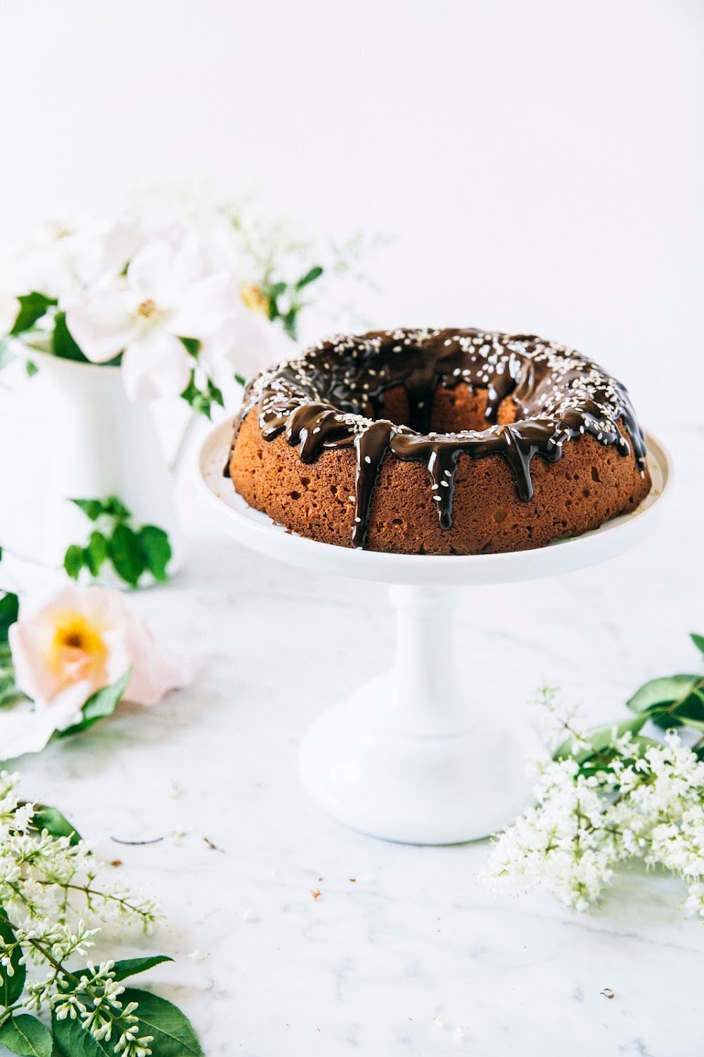 toasted sesame and sweetened condensed milk bundt cake hummingbird