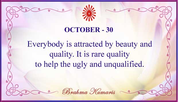 October 30 Thought For The Day October 30
