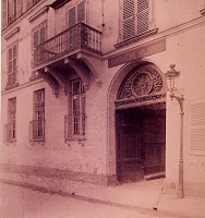 Balcon du 6 quai d'Orléans, photo de Atget vers 1900