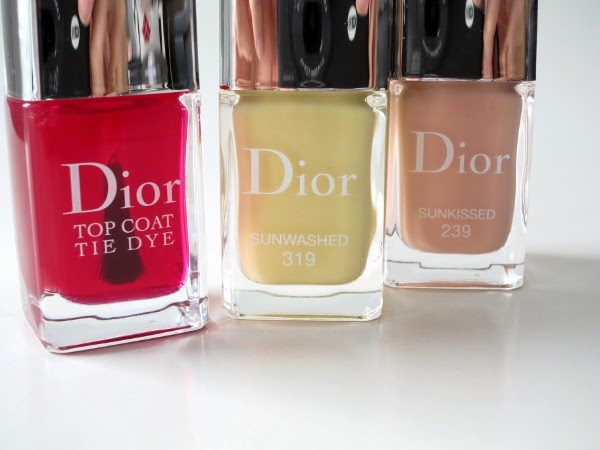 Dior Vernis Gel Shine limited edition Tie Dye nail polishes in 'Sunkissed' and 'Sunwashed