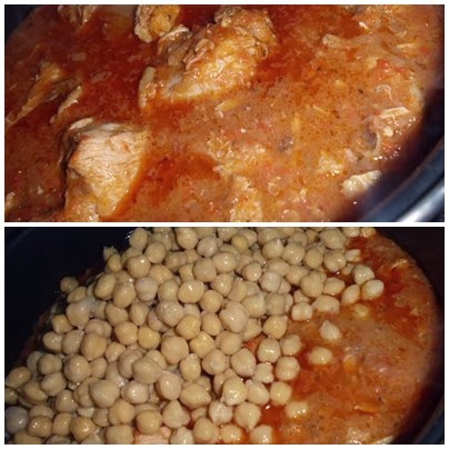 pollo con garbanzos