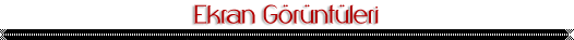 ekran görüntüleri ekran görüntüleri
