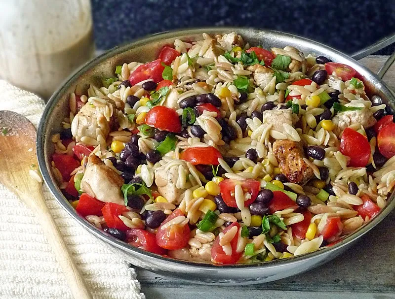 Spicy Chicken Pasta Recipe | by Life Tastes Good #Mexican #Orzo