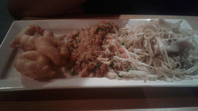 Combination plate from New China Restaurant