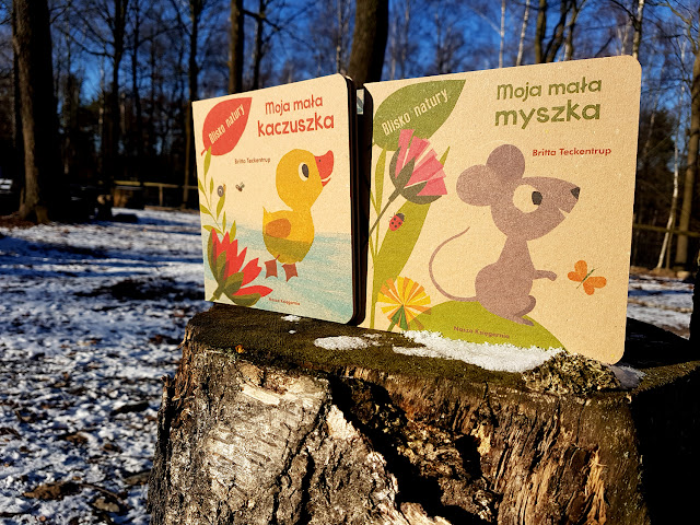 książeczki dla dzieci - Nasza Księgarnia - Moja mała kaczuszka - Moja mała myszka -  Britta Teckentrup - Blisko natury - książeczki ekologiczne - recykling - zero waste 