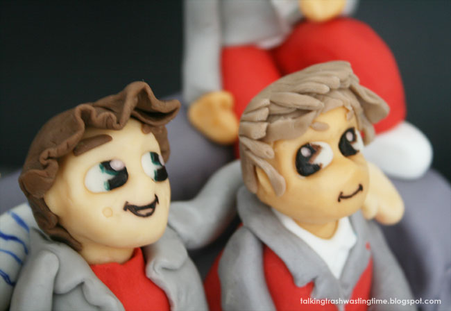 Fondant cake figures, Harry Styles & Liam