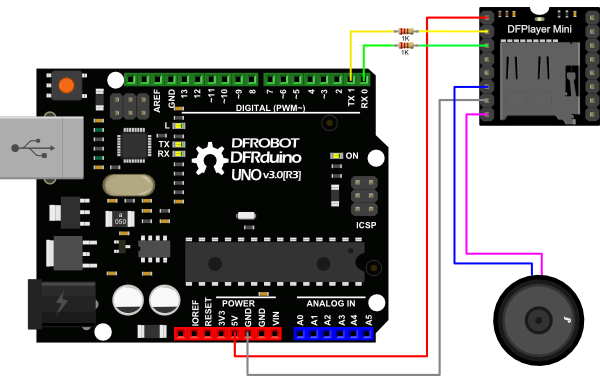 DF Player Serial mp3 player for Arduino Audio Project