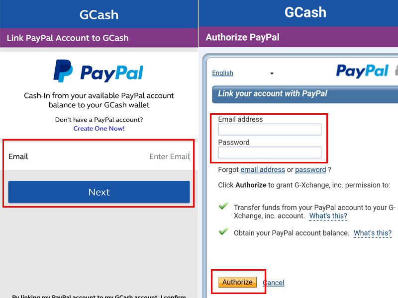 Link GCash to Paypal