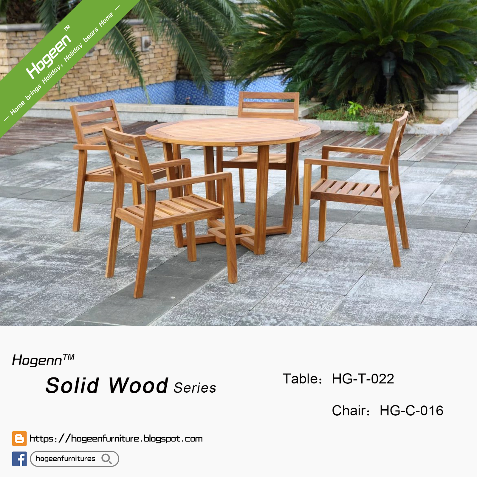 Weekly Sharing Hogeen Burma teak series Round table for chair