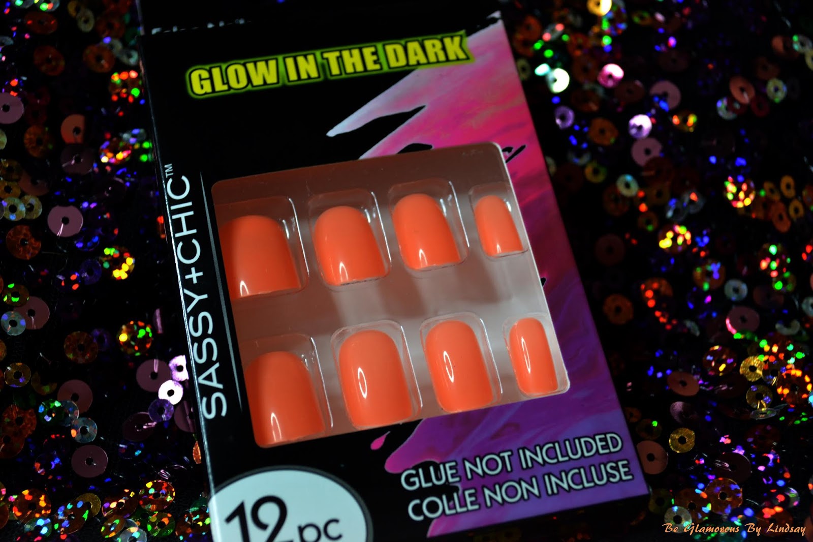 Be Glamorous By Lindsay 1 Dollar Tree GLOW IN THE DARK Nail Tutorial